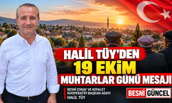 Halil Tüy’den 19 Ekim Muhtarlar Günü Mesajı