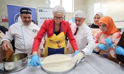 İsveç Büyükelçisi Funered Gaziantep'te Baklava Açtı