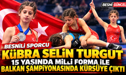 Besnili Kübra Selin Turgut Balkan ikincisi oldu