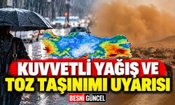 MGM’den Yağış ve Toz Taşınımına Karşı Tedbir Çağrısı