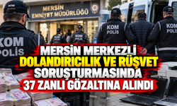Mersin merkezli rüşvet ve dolandırıcılık operasyonu