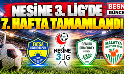 Nesine 3. Lig’de 7. Hafta Tamamlandı