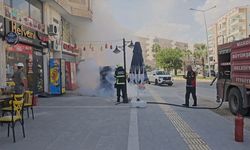 Nusaybin'de elektrik panosunda çıkan yangın söndürüldü