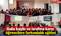 Gıda israfına karşı öğrenciler bilinçlendirildi