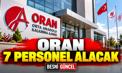 ORAN Kalkınma Ajansı 7 Personel Alımı Yapacak