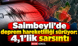 Saimbeyli’de gece saatlerinde 4,1 büyüklüğünde deprem