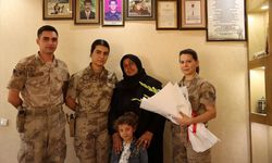 Jandarmadan Şehit Kasım Aksoy'un Ailesine Ziyaret