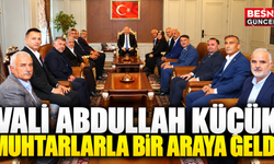 Vali Abdullah Küçük, Muhtarları Kabul Etti
