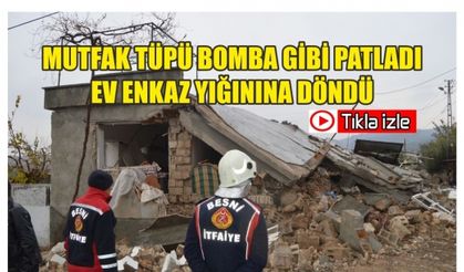 Mutfak Tüpü Bomba Gibi Patladı Ev Enkaz Yığınına Döndü