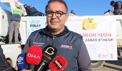 Başkan Fırat'tan hem üreticiye hem de depremzedeye destek