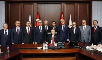 Cumhurbaşkanı Erdoğan Kahramanmaraş heyetini kabul etti