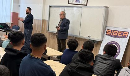 Öğrencilere siber suçlar anlatıldı