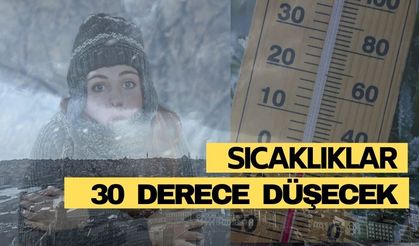 Sıcaklıklar 30 derece birden düşecek