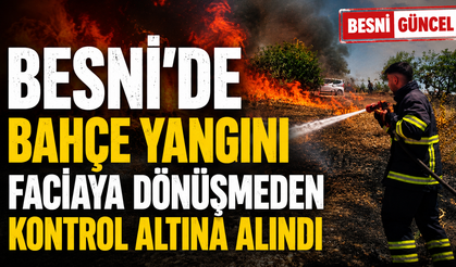 Mamadik'te Bahçe Yangını Korkuttu