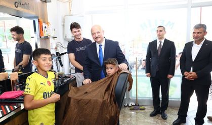 Samsat'ta Esnaf ve Vatandaşlarla Buluştu