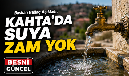 Kahta’da Su Tarifelerine Zam İddiasına Açıklama