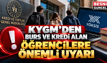 Burs ve Öğrenim Kredisi Alan Öğrenciler Bilgilerini Kontrol Etmeli
