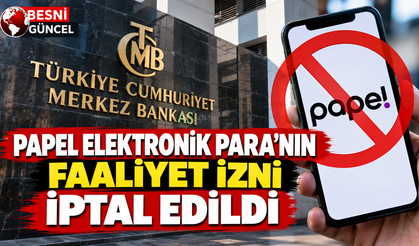 Papеl Elektronik Para için faaliyet izni kararı