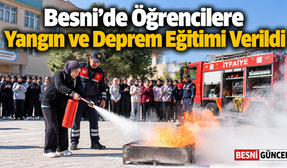 Besni’de Öğrenciler Afetlere Karşı Bilinçlendirildi