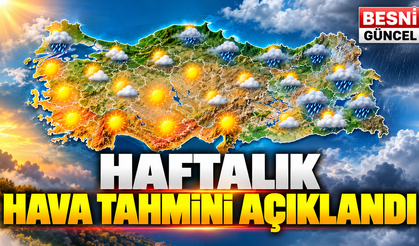 Meteoroloji’den Haftalık Tahmin: Bazı Bölgelerde Sağanak Bekleniyor