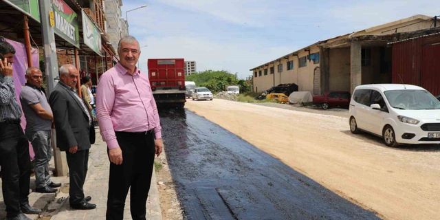 Kahta’da sezonun ilk asfaltı seriliyor