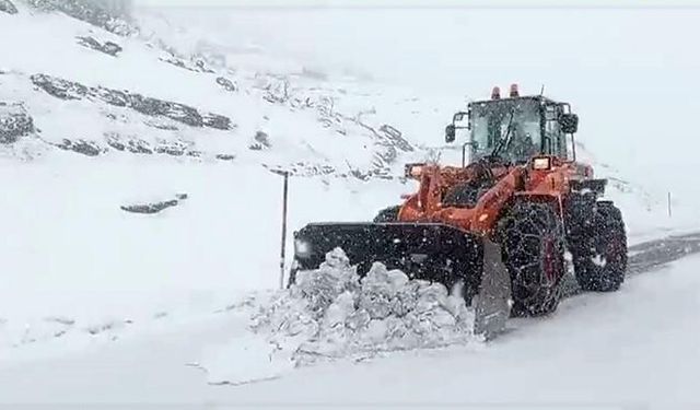 Siirt’te kardan yolda mahsur kalan 25 araç kurtarıldı