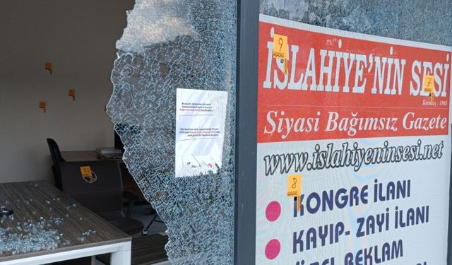 İslahiye'nin Sesi gazetesinin bürosuna silahlı saldırı