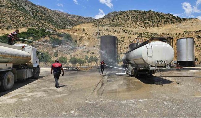 Petrol'de yürekleri ağza getiren yangın