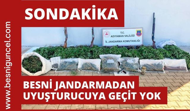 Besni’de son zamanların en büyük uyuşturucu operasyonu