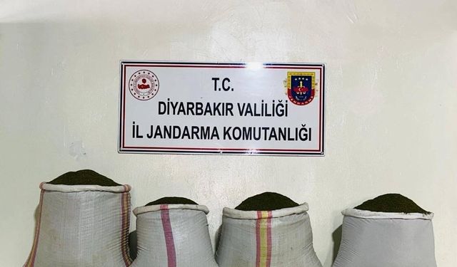 Lice’de 68 kilo esrar ele geçirildi