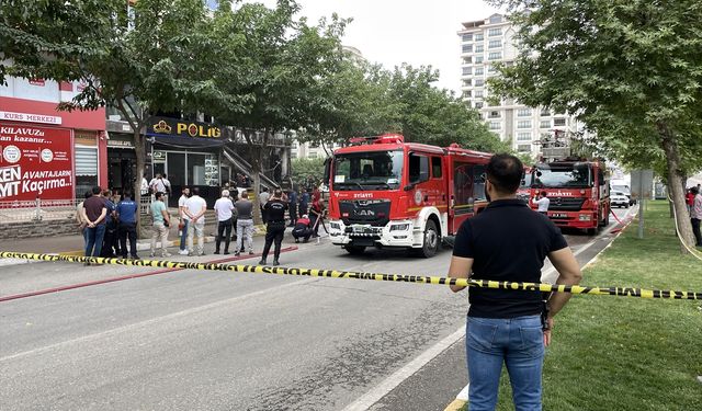 Atış poligonunda çıkan yangın söndürüldü