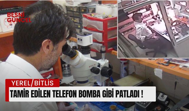 Tamir edilen telefon bomba gibi patladı!