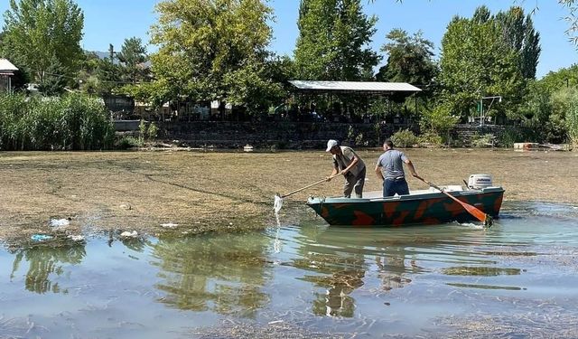 Adıyaman'da doğa koruma ekipleri çöpleri temizliyor