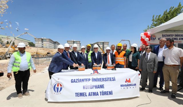 GAÜN'de yeni kütüphane binasının temeli atıldı