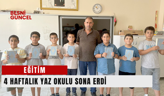 Gölbaşı'nda 4 Haftalık yaz okulu sona erdi