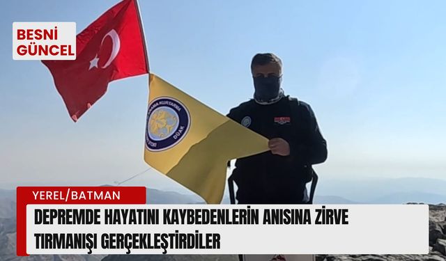 Depremde hayatını kaybedenlerin anısına tırmanış gerçekleşti