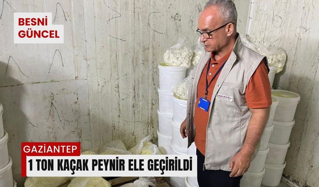 1 Ton 112 kilogram kaçak peynir ele geçirildi