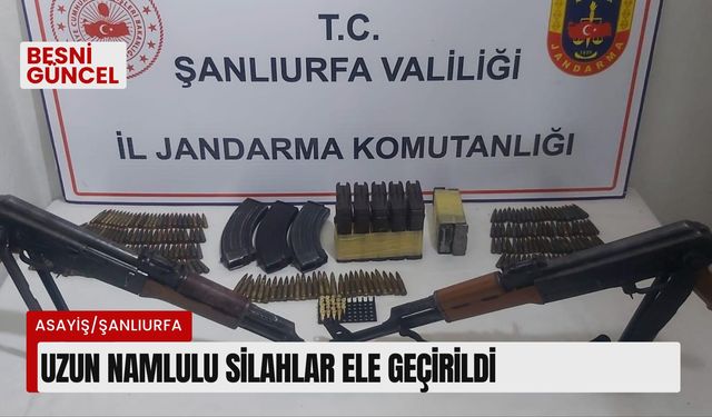 Uzun namlulu silahlar ele geçirildi