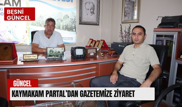 Kaymakam Partal: "Gazetecilik, Toplumsal Bilincin Oluşmasında Hayati Rol Oynuyor"