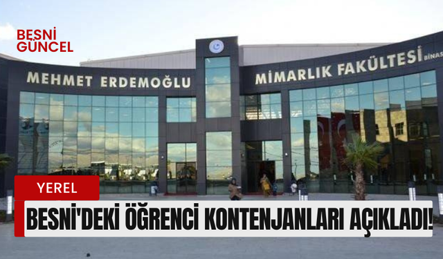 Mehmet Erdemoğlu Yerleşkesi öğrenci kontenjanları açıklandı!