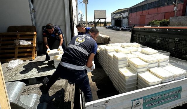 8 Ton bozuk peynir ve yumurta ele geçirildi