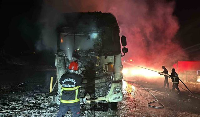 Alevlere teslim olan tır kullanılamaz hale geldi