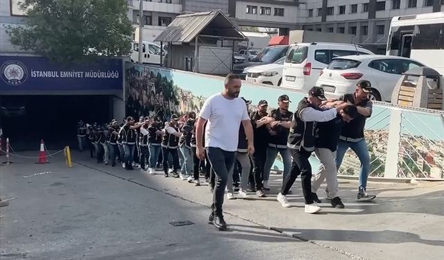 "Kuyu-7" operasyonlarında yakalanan 33 zanlı adliyede