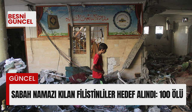 Sabah namazı kılan Filistinliler hedef alındı: 100 ölü