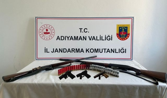 Adıyaman'da silah kaçakçılarına operasyon: 9 gözaltı