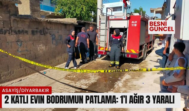 2 Katlı evin bodrumun patlama: 1’i ağır 3 yaralı