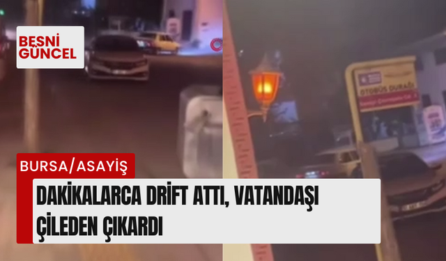 Dakikalarca drift attı, vatandaşı çileden çıkardı