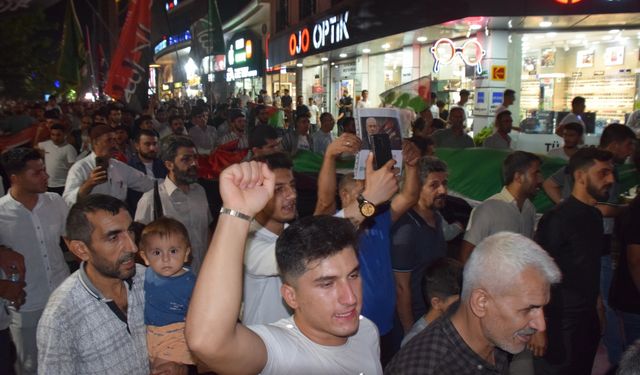 Heniyye suikastı Batman'da düzenlenen yürüyüşle protesto edildi