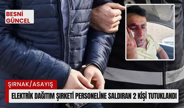 Elektrik dağıtım şirketi personeline saldıran 2 kişi tutuklandı