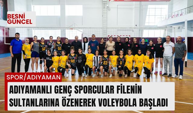 Adıyamanlı Genç Sporcular Filenin Sultanlarına Özenerek Voleybola Başladı